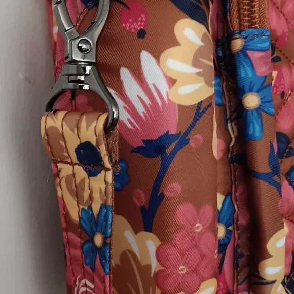 Lug Navigator Tan Floral Crossbody Bag Used - Picture 5 of 8